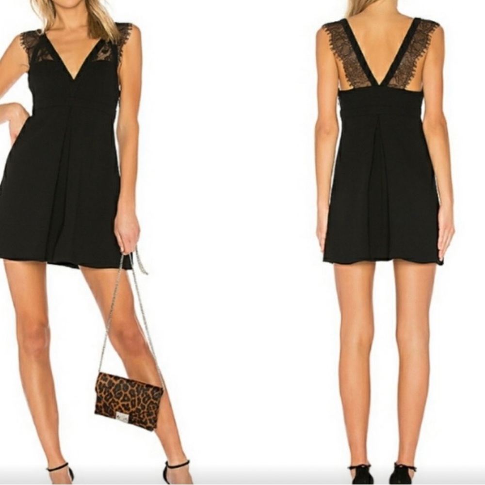 BCBGeneration Dress With Lace Trim In Black
NWT Size 12
